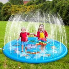 Load image into Gallery viewer, 170cm Summer Children&#39;s Baby Play Water Mat Games Beach Pad Lawn Inflatable Spray Water Cushion Toys Outdoor Tub Swiming Pool