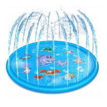 Load image into Gallery viewer, 170cm Summer Children&#39;s Baby Play Water Mat Games Beach Pad Lawn Inflatable Spray Water Cushion Toys Outdoor Tub Swiming Pool