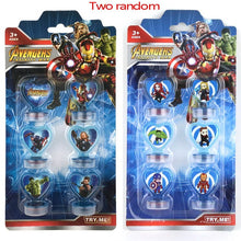 Load image into Gallery viewer, Disney 6PCS Frozen Princess Aisha Spiderman   cartoon stamped   children&#39;s toy seal Drawing tools  art supplies toys gift