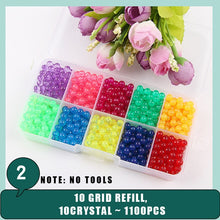 Load image into Gallery viewer, Children Beads Crafts for Kids 5200pcs DIY Beads Crystal Creative Material Kids Beads Water Spray Magic Puzzle Toys for Children